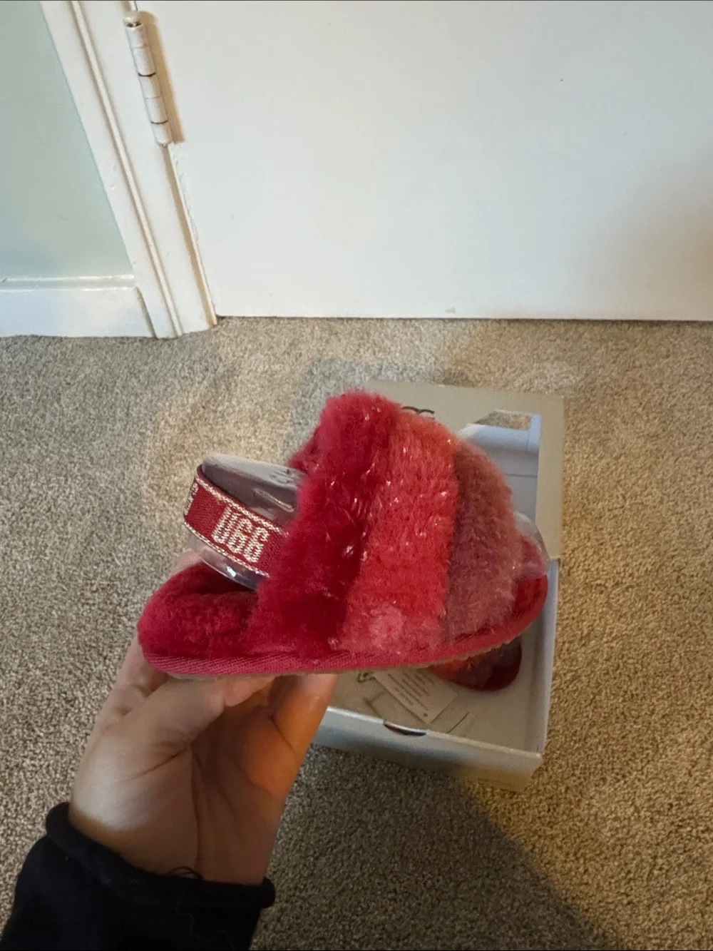 UGG Kids Plush Slide Sandals